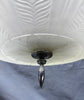 VTG Art Deco Brass Glass Ceiling Florete Light Fixture Shabby Old Chic 11-25B