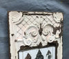 Antique VTG Shabby Tin Ceiling Metal 8X10 Picture Frame 11x23 Chic Old 1977-24B