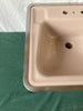 Vintage Mid Century 20x18 Cast Iron Taupe Porcelain Drop In Bath Sink Old 17-25E