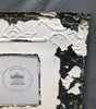 Antique VTG Shabby Tin Ceiling Metal 8X10 Picture Frame 23 SQ. Chic Old 39-25B