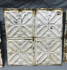 4 Sq Ft Antique Shabby Tin Ceiling 12x12 Ceiling Tin Panels VTG Old 1865-24B