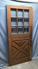 Antique VTG Solid Wood Entryway Dutch Door 9 Lite 34x77 Varnished Old 1966-24B