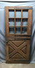 Antique VTG Solid Wood Entryway Dutch Door 9 Lite 34x77 Varnished Old 1966-24B