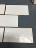 100 Antique Ceramic Thick Subway Tile 3x6 White VTG 414-24B