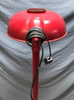 Vintage Red Metal Steampunk Industrial Hospital Shop Factory Floor Lamp  Light 430-24B
