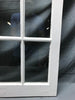 Pair VTG 9 Lite Semi Arch Glass 16x49 Cabinet Cupboard Old 1213-23B