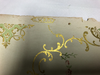 Single Antique Roll Vintage 20" Gold stencil Gledhill N.Y Wallpaper Old 392-24B