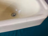 Small Vtg 18x14 Deco Mid Century Manchu Yellow Bath Sink Standard Old 377-24E