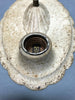 VTG Decorative Double Cast Iron Ceiling Flush Mount Light Fixture Old 1766-22B