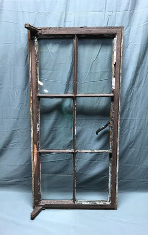 Vintage Industrial Steel 6 Lite Casement Window Garage Shop Old 20x40 1378-22B