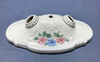 Victorian Ceramic Porcelain Double Ceiling Light Flush Mount VTG Floral 1536-22B